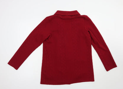 Womens UK Size 14 River Island Red Cardigan Jumper