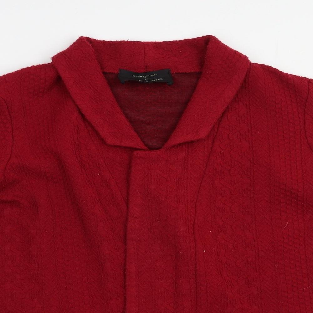 Womens UK Size 14 River Island Red Cardigan Jumper