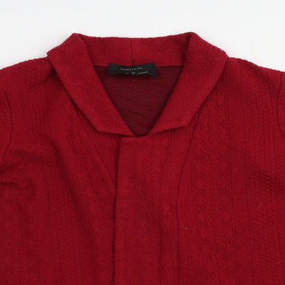 Womens UK Size 14 River Island Red Cardigan Jumper