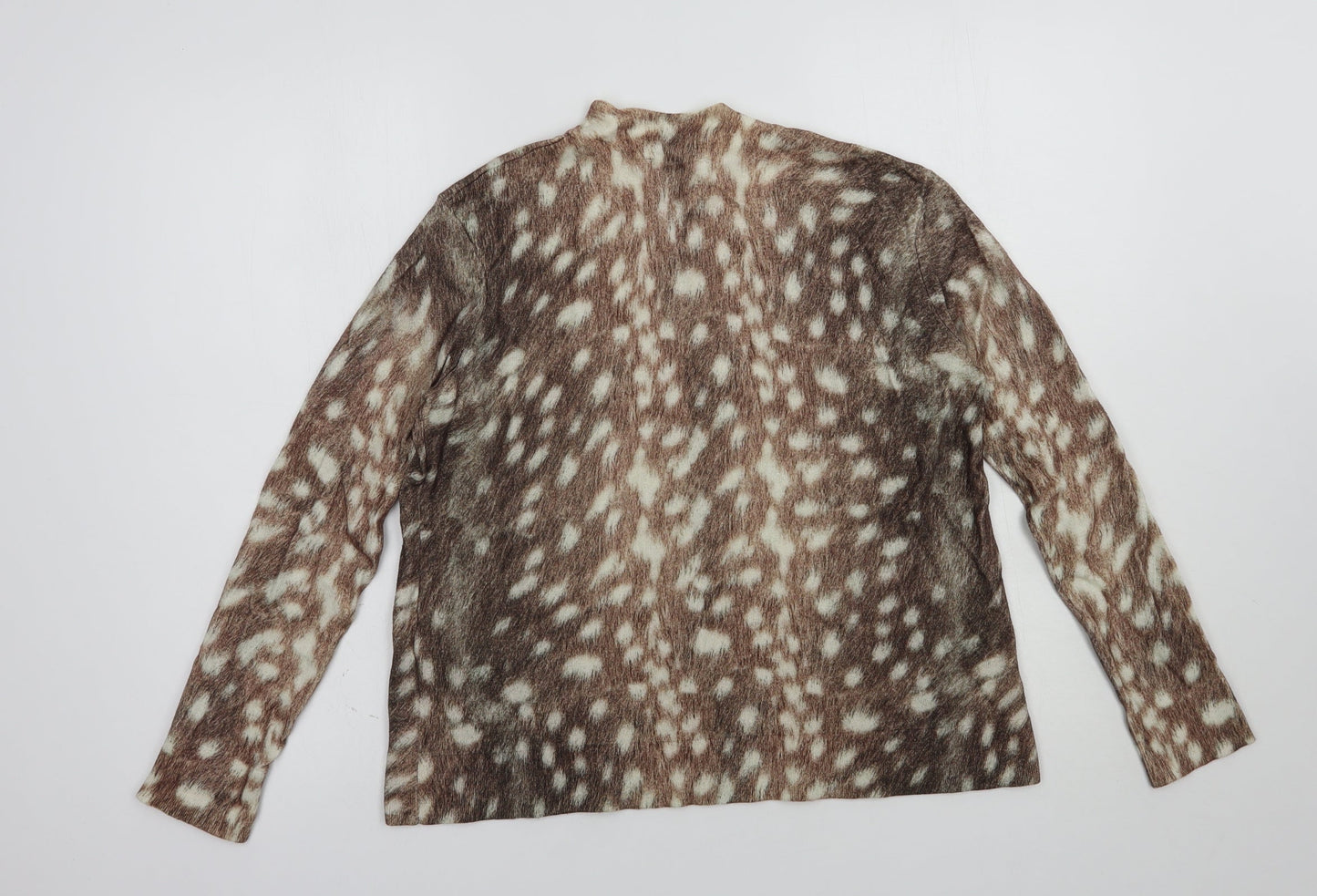 Womens UK Size 8 Warehouse Brown Pullover Jumper