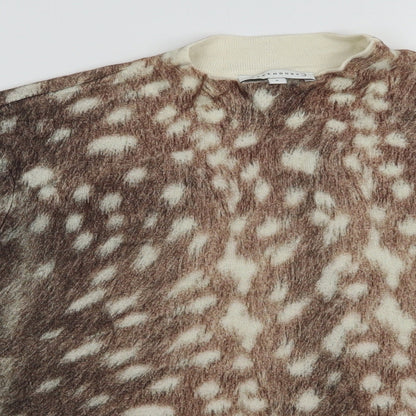 Womens UK Size 8 Warehouse Brown Pullover Jumper