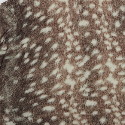 Womens UK Size 8 Warehouse Brown Pullover Jumper