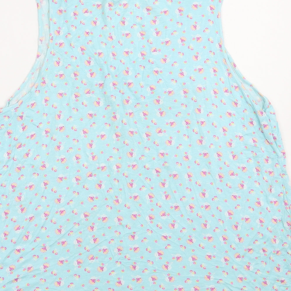 Womens UK Size L Ellen Tracy Blue Basic Tank