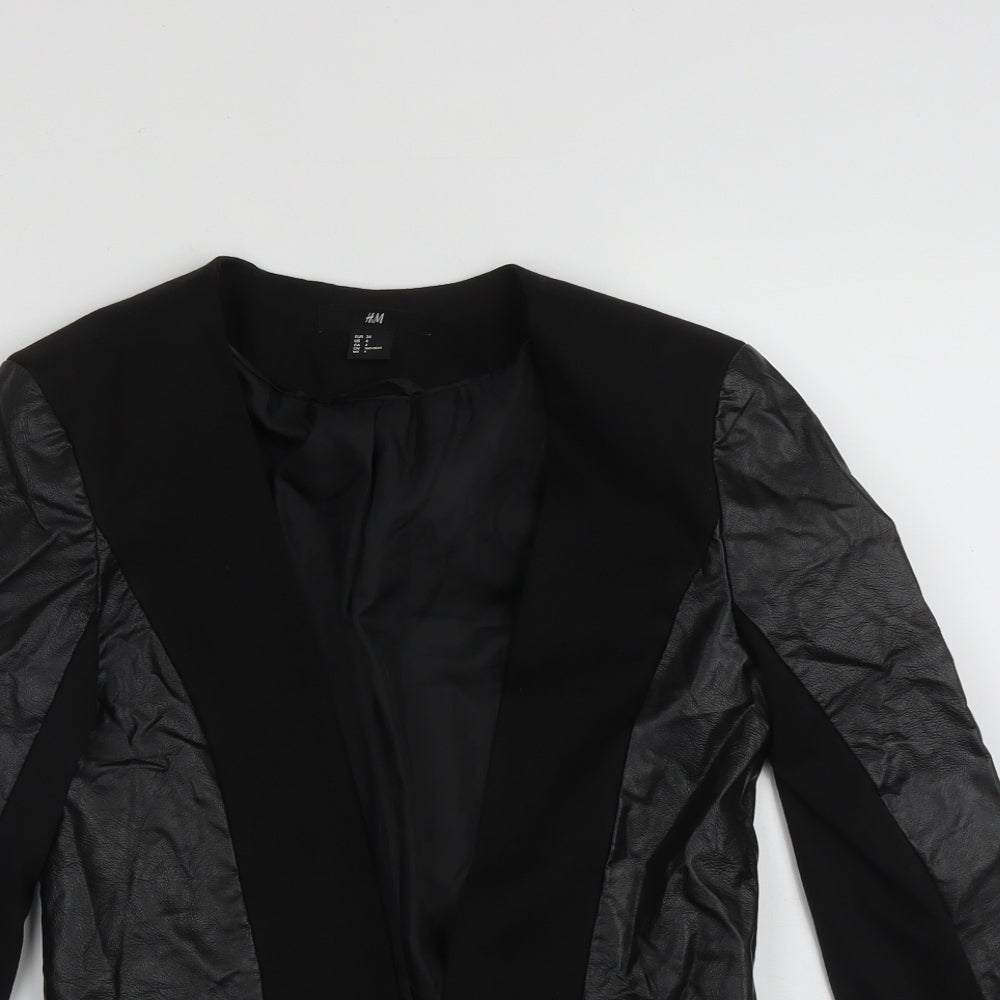 Womens UK Size 6 H&M Black Jacket