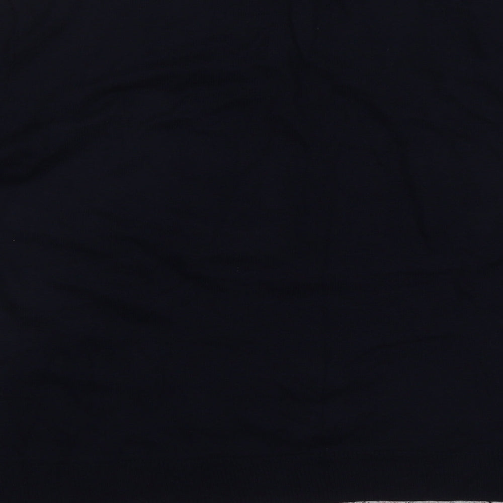 George Womens Black Round Neck Floral Viscose Pullover Jumper Size 14