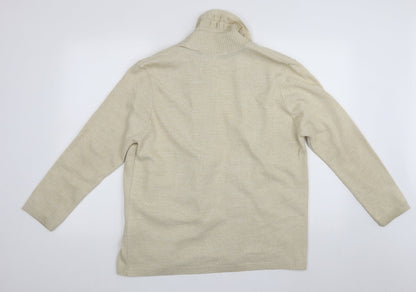 Womens UK Size L ME Beige Cardigan Jumper