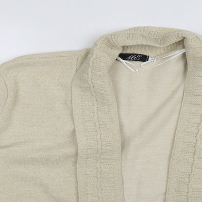 Womens UK Size L ME Beige Cardigan Jumper