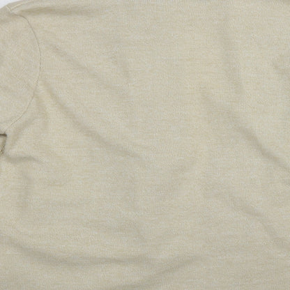 Womens UK Size L ME Beige Cardigan Jumper