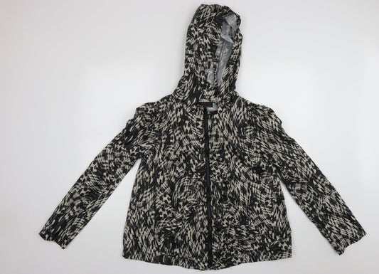 Womens UK Size 12 New Look Multicoloured Rain Coat