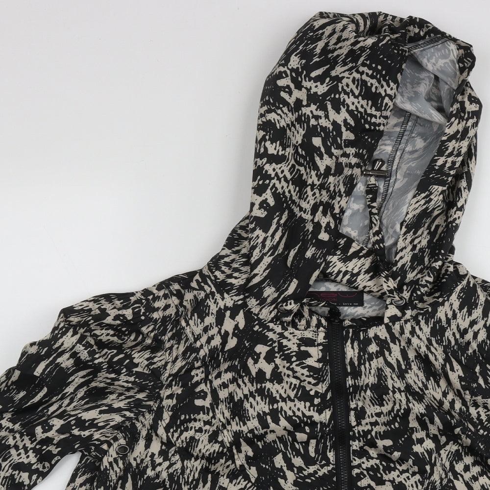 Womens UK Size 12 New Look Multicoloured Rain Coat
