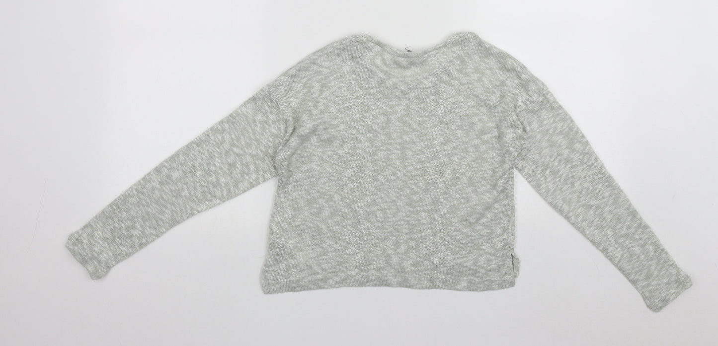 New Look Girls Green Round Neck  Polyester Pullover Jumper Size 10-11 Years