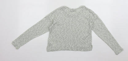 New Look Girls Green Round Neck  Polyester Pullover Jumper Size 10-11 Years