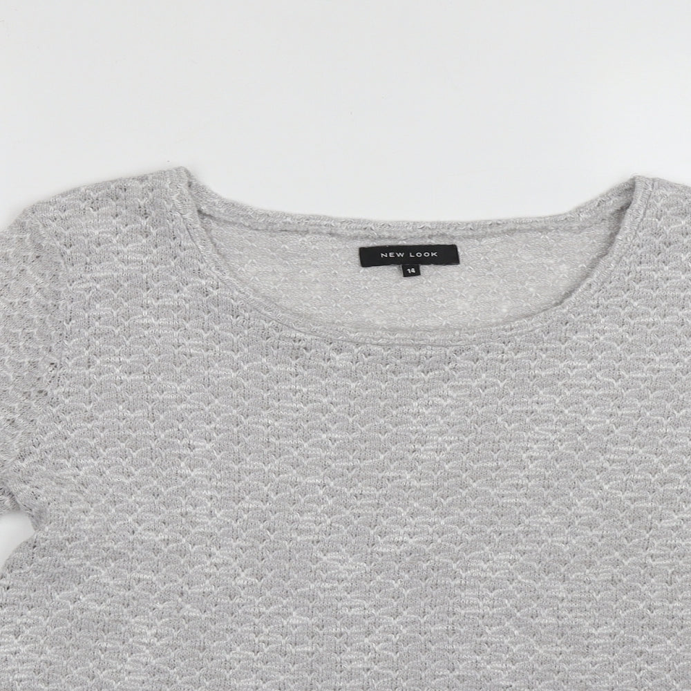 Womens UK Size 14 New Look Grey Pullover Jumper