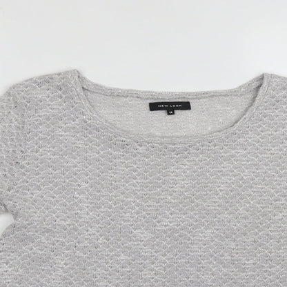 Womens UK Size 14 New Look Grey Pullover Jumper