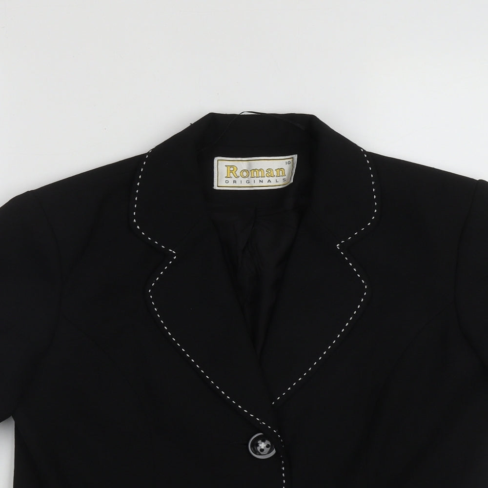 Womens UK Size 10 Roman Black Jacket