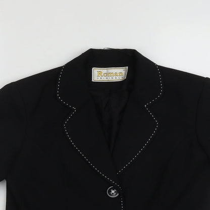 Womens UK Size 10 Roman Black Jacket