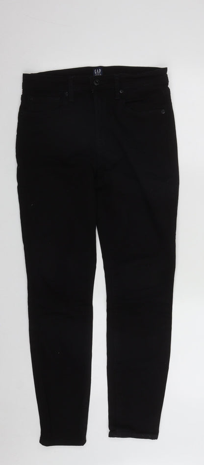 Gap Womens Black  Cotton Skinny Jeans Size 38 in L27 in Slim Zip