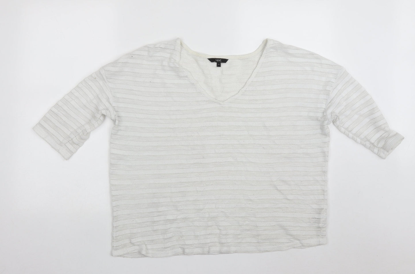 Womens UK Size 14 NEXT White Basic T-Shirt