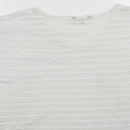 Womens UK Size 14 NEXT White Basic T-Shirt