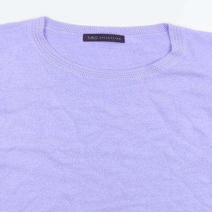 Womens UK Size 16 Marks and Spencer Purple Pullover Jumper