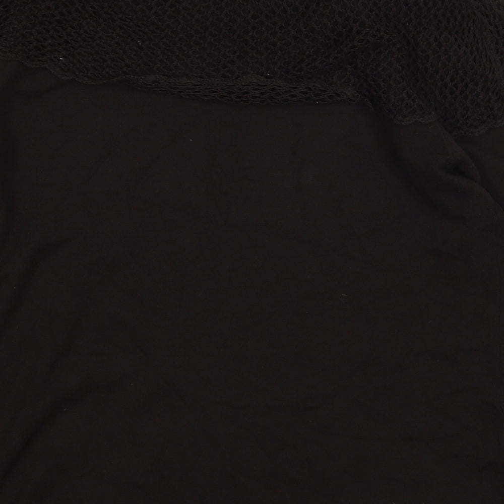Womens UK Size 12 Viz-A-Viz Blue Basic T-Shirt