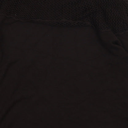 Womens UK Size 12 Viz-A-Viz Blue Basic T-Shirt