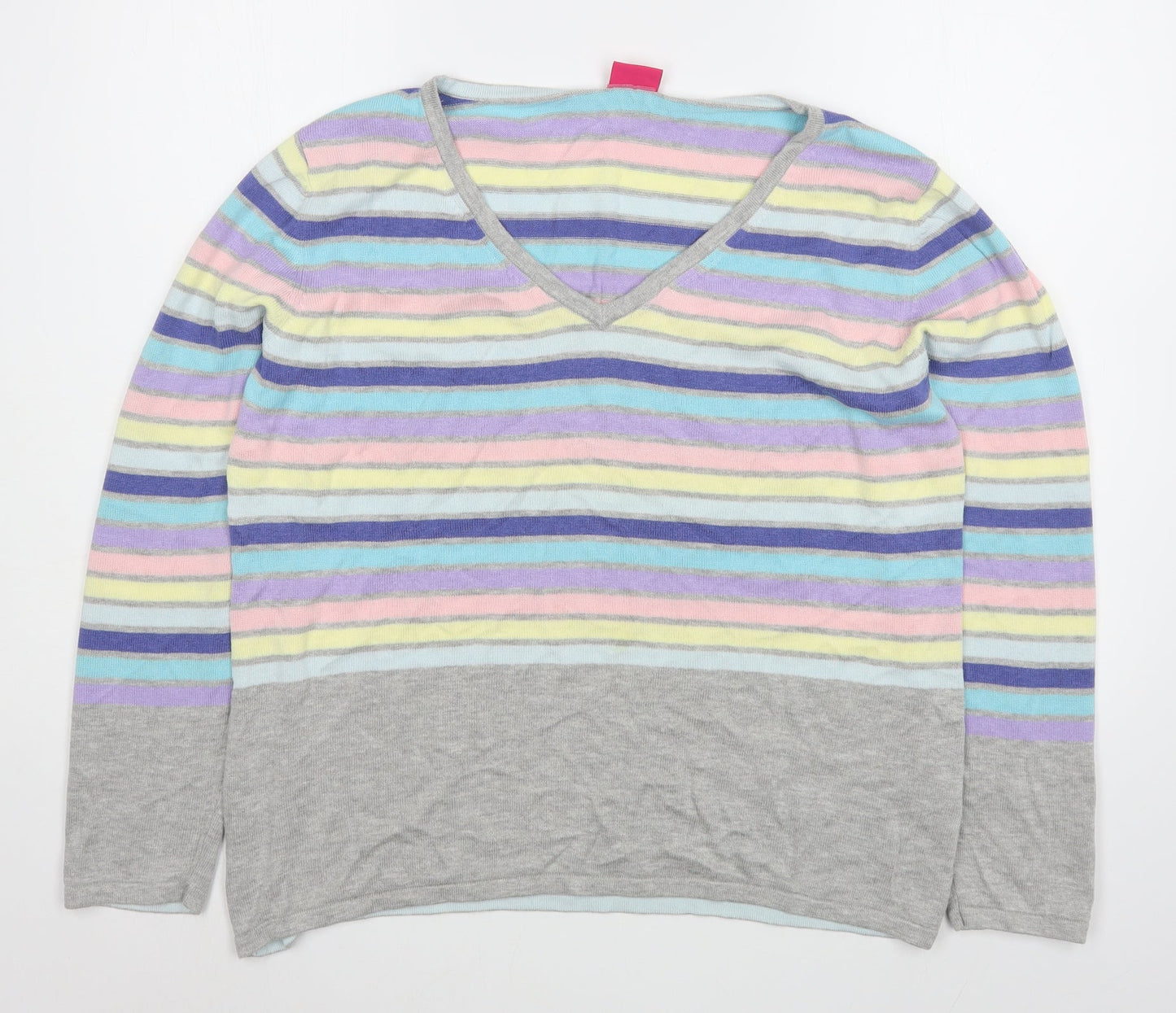 Womens UK Size 18 Together Multicoloured Pullover Jumper