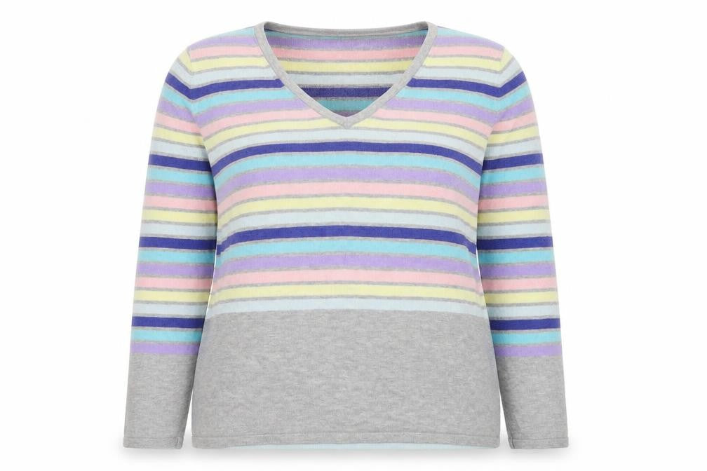 Womens UK Size 18 Together Multicoloured Pullover Jumper