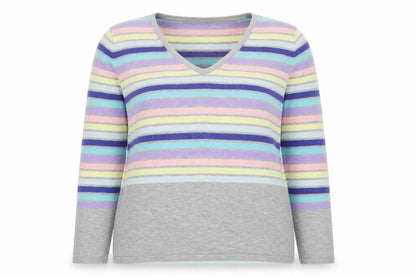 Womens UK Size 18 Together Multicoloured Pullover Jumper