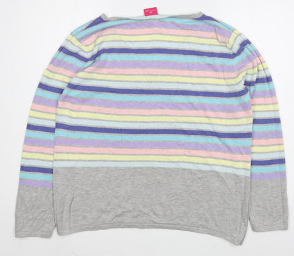 Womens UK Size 18 Together Multicoloured Pullover Jumper
