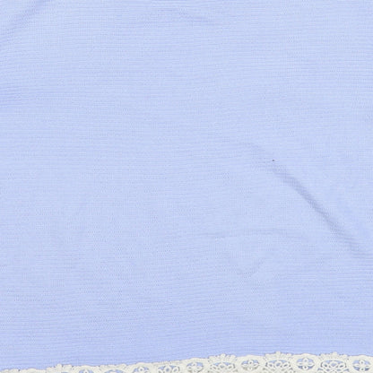 Womens UK Size 14 Marks and Spencer Blue Basic T-Shirt