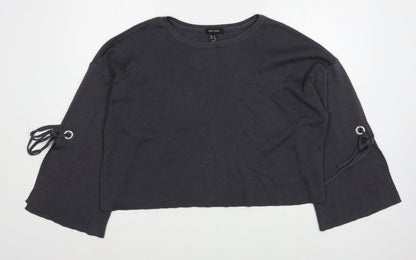 Womens UK Size 12 New Look Grey Pullover Jumper