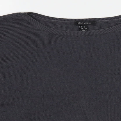 Womens UK Size 12 New Look Grey Pullover Jumper