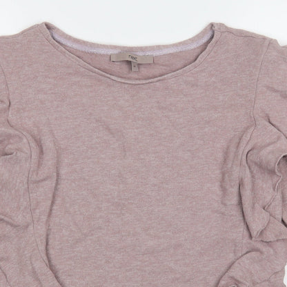 NEXT Womens Purple Round Neck  Cotton Pullover Jumper Size 10