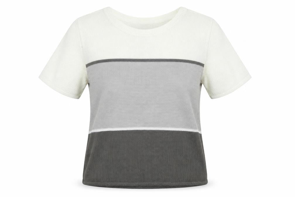 Womens UK Size S Preworn Grey Basic T-Shirt