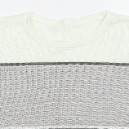 Womens UK Size S Preworn Grey Basic T-Shirt