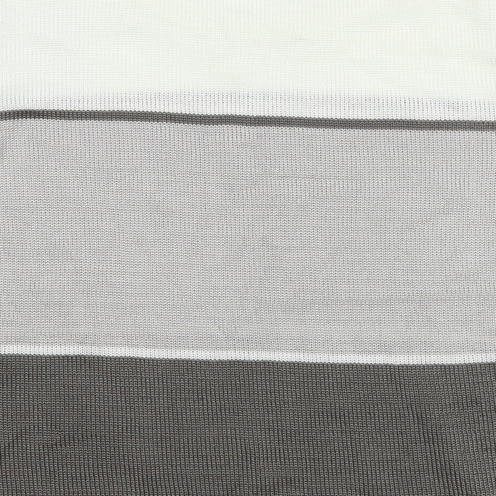 Womens UK Size S Preworn Grey Basic T-Shirt