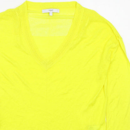 Womens UK Size 8 NEXT Yellow Pullover Jumper