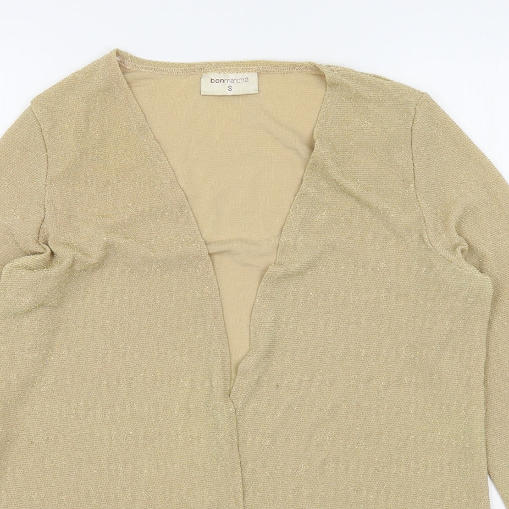 Womens UK Size S Bonmarché Beige Cardigan Jumper