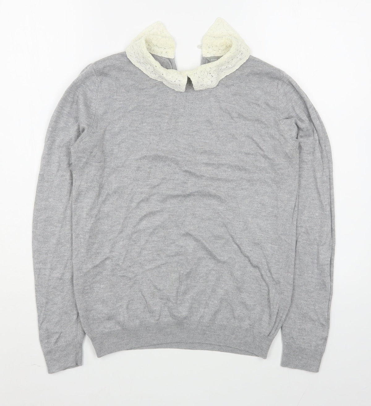 Womens UK Size 10 Dorothy Perkins Grey Pullover Jumper