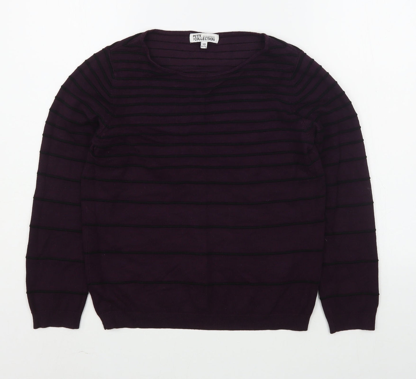 Womens UK Size 10 Debenhams Purple Pullover Jumper