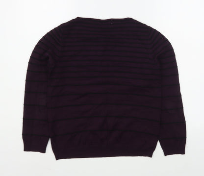 Womens UK Size 10 Debenhams Purple Pullover Jumper