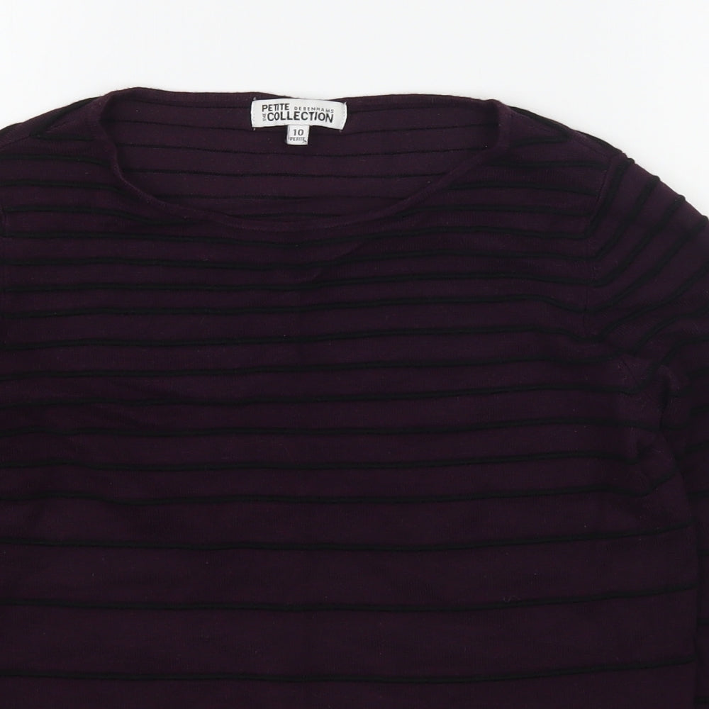 Womens UK Size 10 Debenhams Purple Pullover Jumper
