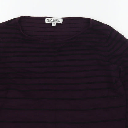 Womens UK Size 10 Debenhams Purple Pullover Jumper