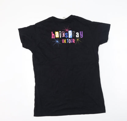 Womens UK Size XL Gildan Black Basic T-Shirt