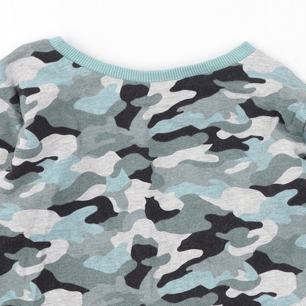 NEXT Boys Multicoloured Camouflage Cotton Pullover Sweatshirt Size 2-3 Years