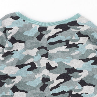 NEXT Boys Multicoloured Camouflage Cotton Pullover Sweatshirt Size 2-3 Years