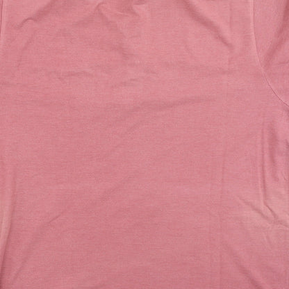 Preworn Mens Pink  Cotton  Polo Size L Collared