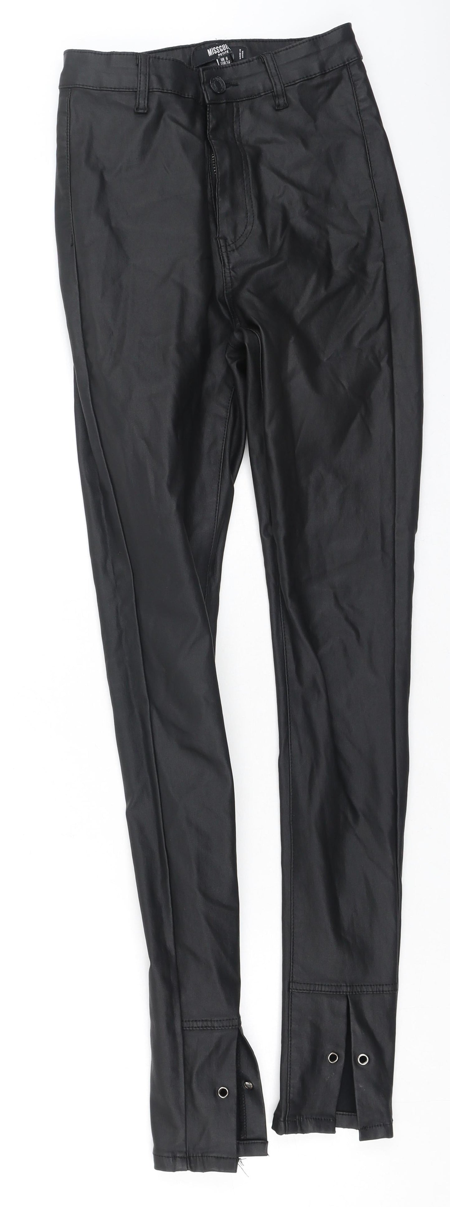 Missguided Womens Black  Cotton Jegging Jeans Size 6 L28 in Regular