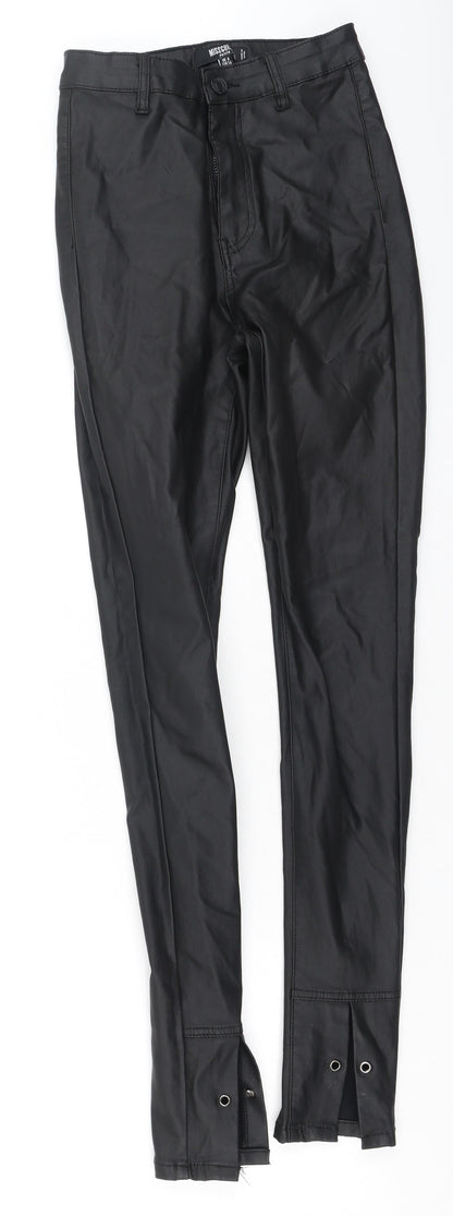 Missguided Womens Black  Cotton Jegging Jeans Size 6 L28 in Regular